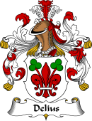 German Wappen Coat of Arms for Delius