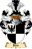 English Coat of Arms (v.23) for the family Bird I
