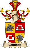 Republic of Austria Coat of Arms for Grüber (de Grüb)