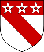 English Family Shield for Whitefield or Whitfield