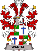 Coat of arms used by the Danish family Wardal