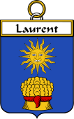 French Coat of Arms Badge for Laurent