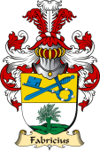 v.23 Coat of Family Arms from Germany for Fabricius