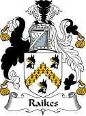English Coat of Arms for the family Raikes