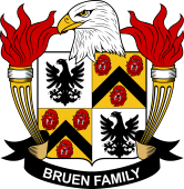 Coat of arms used by the Bruen family in the United States of America