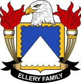 Coat of arms used by the Ellery family in the United States of America