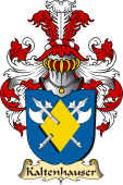 v.23 Coat of Family Arms from Germany for Kaltenhauser