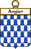 French Coat of Arms Badge for Angier