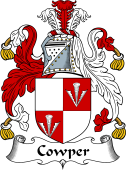 English Coat of Arms for the family Cowper