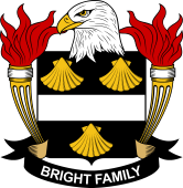 Coat of arms used by the Bright family in the United States of America