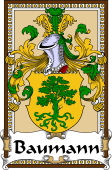 German Coat of Arms Wappen Bookplate  for Baumann