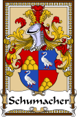 German Coat of Arms Wappen Bookplate  for Schumacher