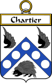 French Coat of Arms Badge for Chartier