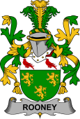 Irish Coat of Arms for Rooney or  O'Rooney