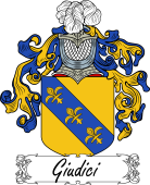 Araldica Italiana Coat of arms used by the Italian family Giudici