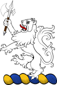 Family crest from Scotland for Bourdon (Kinnettles)