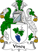 English Coat of Arms for the family Viney
