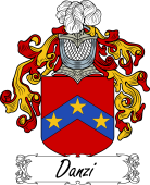 Araldica Italiana Coat of arms used by the Italian family Danzi