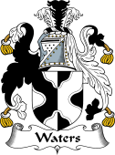 English Coat of Arms for the family Waters I