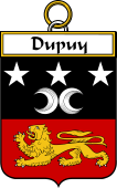 French Coat of Arms Badge for Dupuy