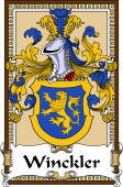 German Coat of Arms Wappen Bookplate  for Winckler