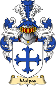 English Coat of Arms (v.23) for the family Malpas