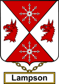 English Coat of Arms Shield Badge for Lampson