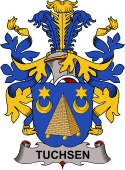 Coat of arms used by the Danish family Tuchsen