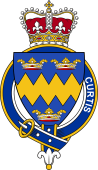 Families of Britain Coat of Arms Badge for: Curtis (England)