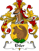 German Wappen Coat of Arms for Ehler