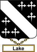 English Coat of Arms Shield Badge for Lake