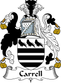 English Coat of Arms for the family Carrell