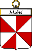 French Coat of Arms Badge for Mahé