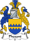 English Coat of Arms for the family Phesant