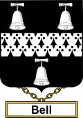 English Coat of Arms Shield Badge for Bell