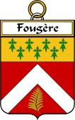 French Coat of Arms Badge for Fougère
