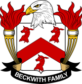 Coat of arms used by the Beckwith family in the United States of America