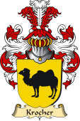 v.23 Coat of Family Arms from Germany for Krocher
