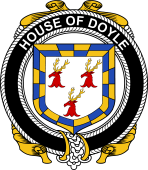 Irish Coat of Arms Badge for the DOYLE family