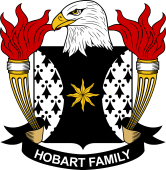 Coat of arms used by the Hobart family in the United States of America