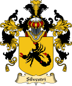 Italian Family Coat of Arms (v.25a) Silvestri
