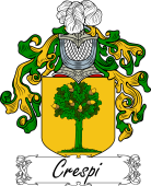 Araldica Italiana Coat of arms used by the Italian family Crespi