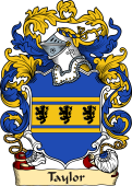 English or Welsh Family Coat of Arms (v.23) for Taylor