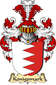 v.23 Coat of Family Arms from Germany for Konigsmark