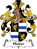 German Wappen Coat of Arms for Hieber