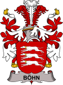 Swedish Coat of Arms for Böhn (or Böhne or Bohnen)