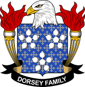 Coat of arms used by the Dorsey family in the United States of America