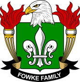 Coat of arms used by the Fowke family in the United States of America