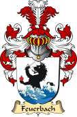 v.23 Coat of Family Arms from Germany for Feuerbach