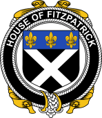 Irish Coat of Arms Badge for the FITZPATRICK family